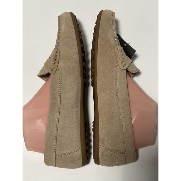 Enzo Tesoti Genuine Suede Leather Loafer Moccasin Flat Driving Shoes Sz 41